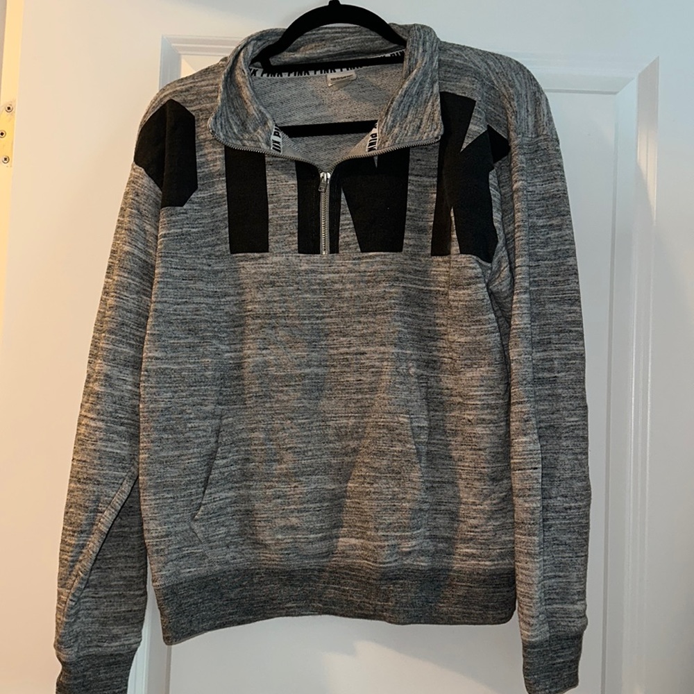 PINK zip up pullover